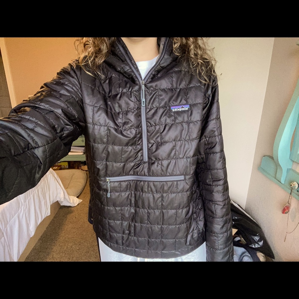 Women’s Patagonia Bivy Nano Puff Pullover 1/4 Zip Jacket Hoodie